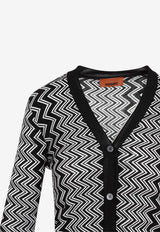 Zig Zag V-neck Cardigan