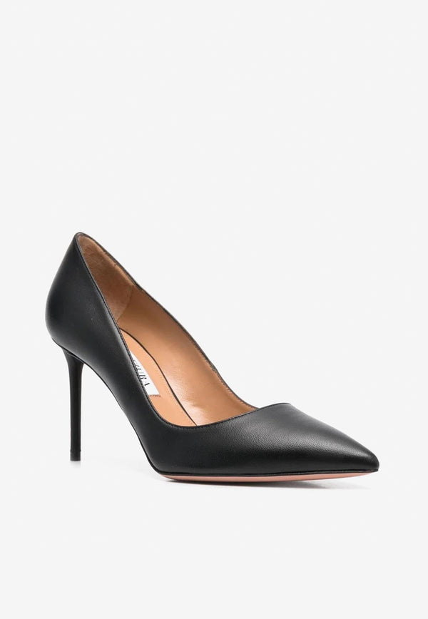 Purist 85 Pointed-Toe Leather Pumps