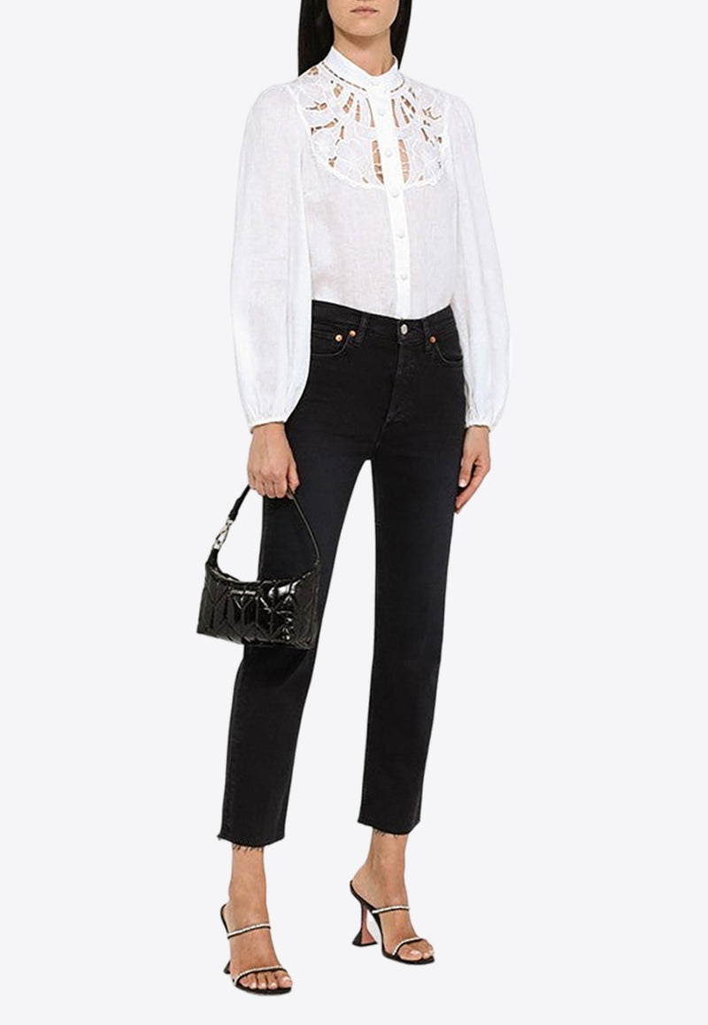 Straight-Leg Cropped Jeans