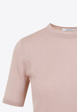 Warren Knitted Top in Silk and Cashmere