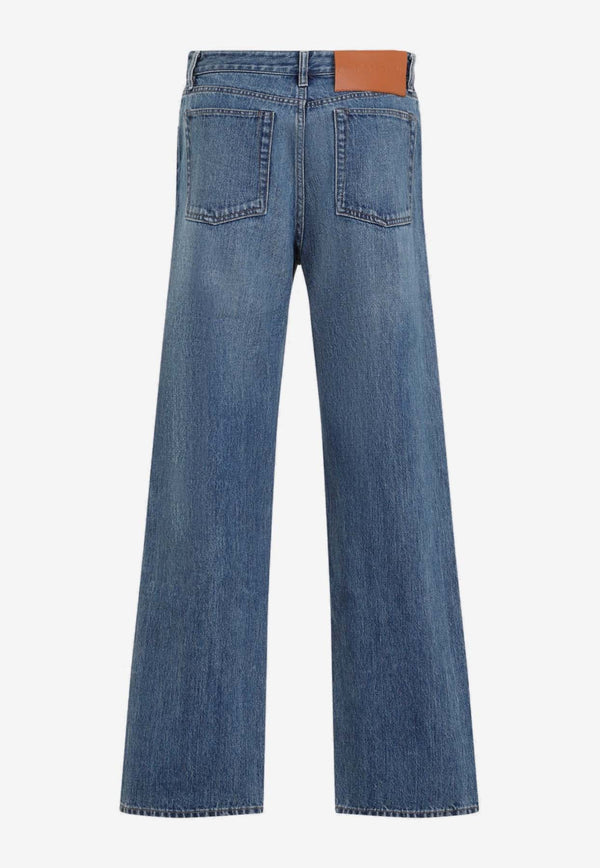 Overwashed Straight Jeans