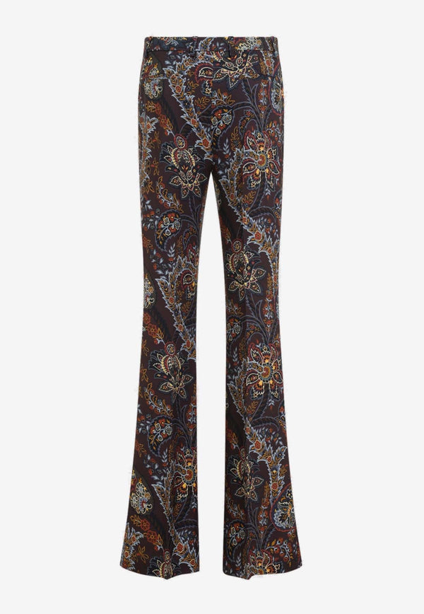 Paisley Print Cady Pants