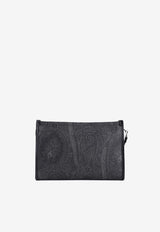 Large Pegaso Logo Paisley Pouch