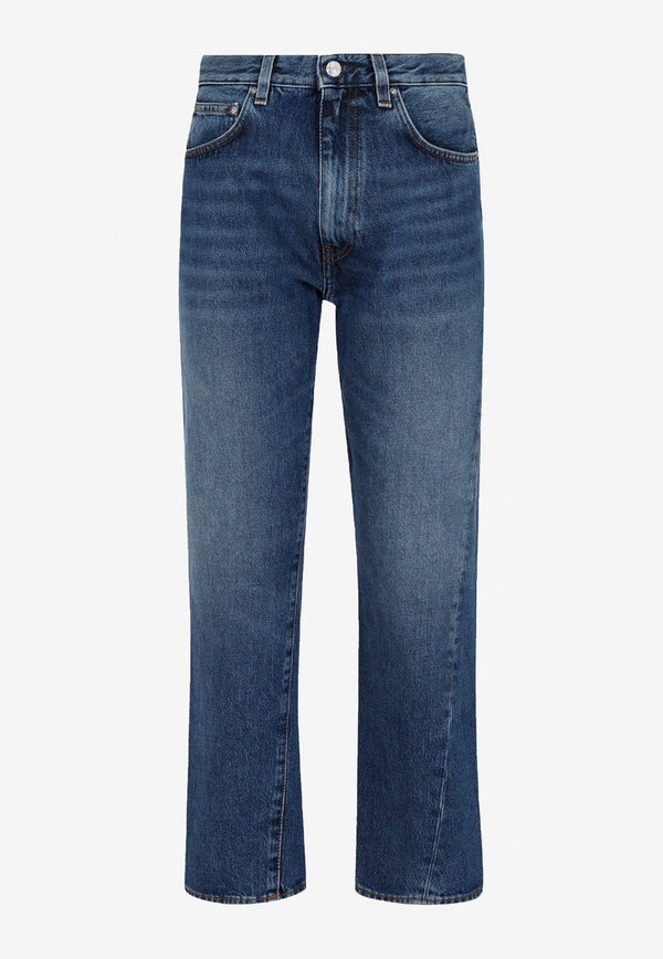 Twisted Seam Straight Jeans