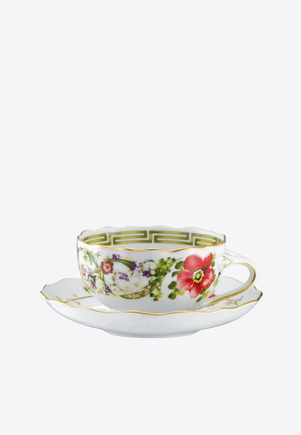 Flower Fantasy Tea Cup and Saucer