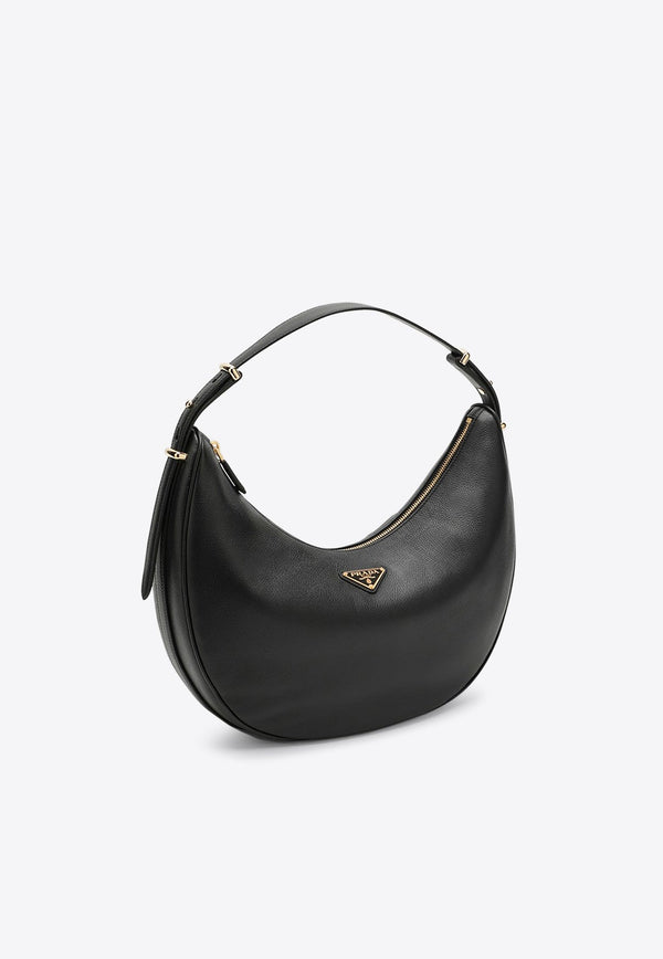 Large Arqué Leather Hobo Bag