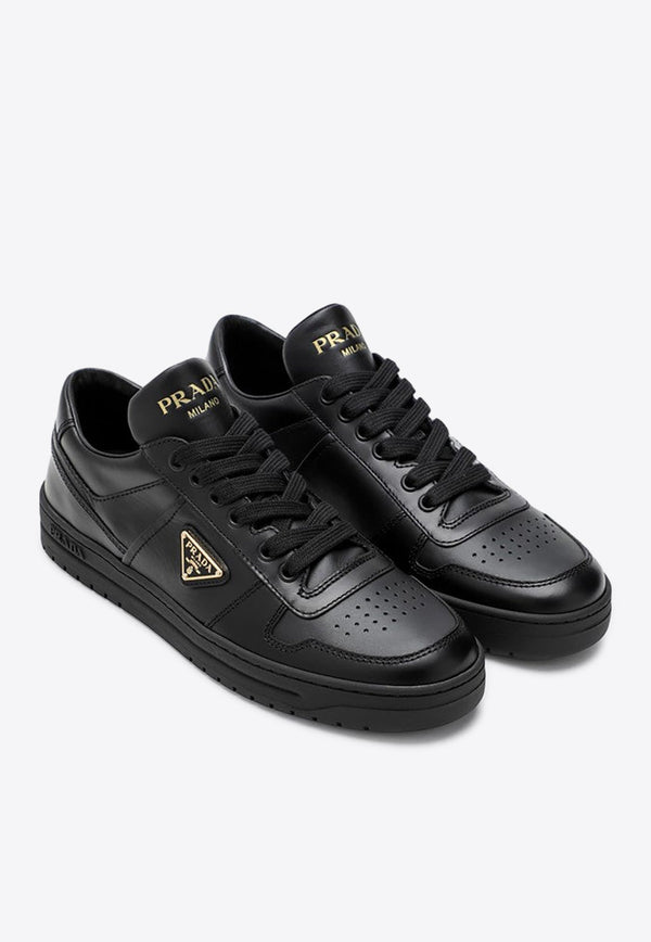 Downtown Logo Leather Sneakers