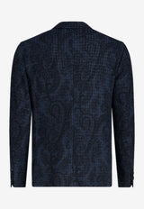 Paisley Single-Breasted Blazer