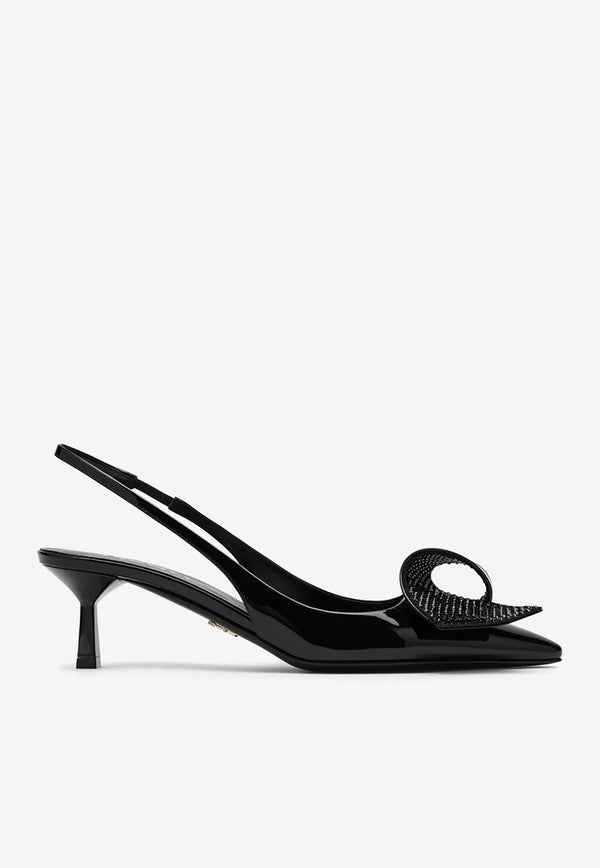 55 Slingback Pumps in Patent Leather