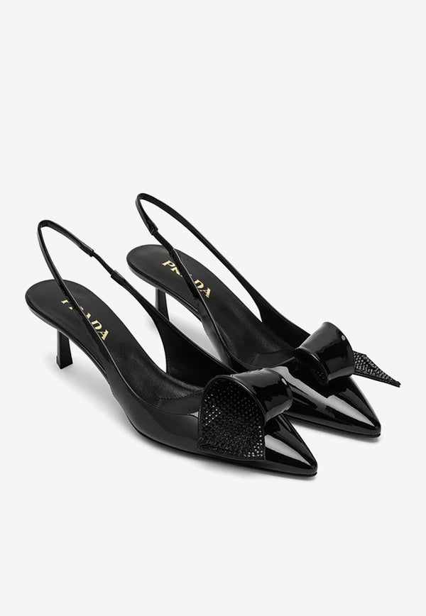 55 Slingback Pumps in Patent Leather