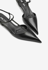 35 Leather Slingback Pumps