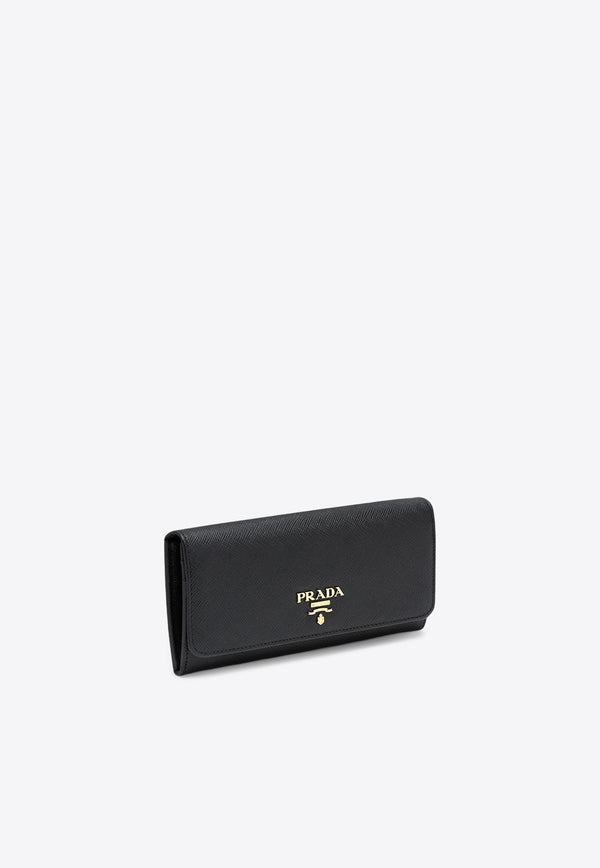 Saffiano Leather Logo Wallet