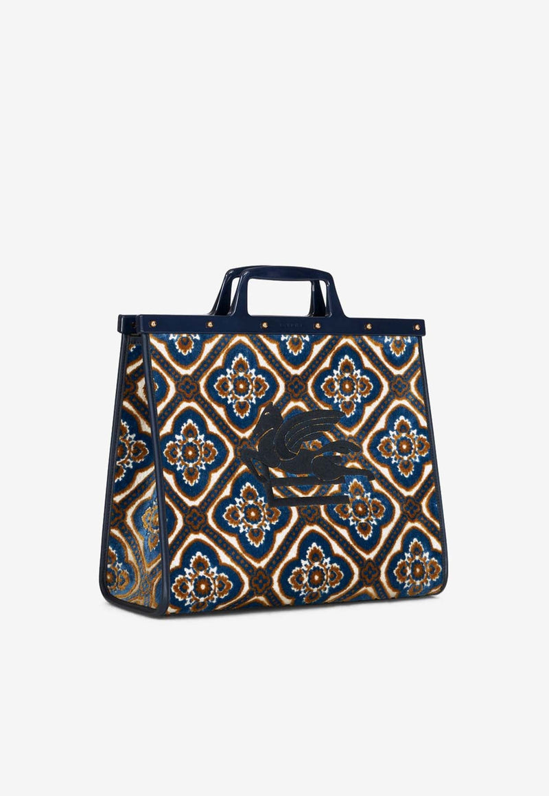 Medium Love Trotter Jacquard Tote Bag