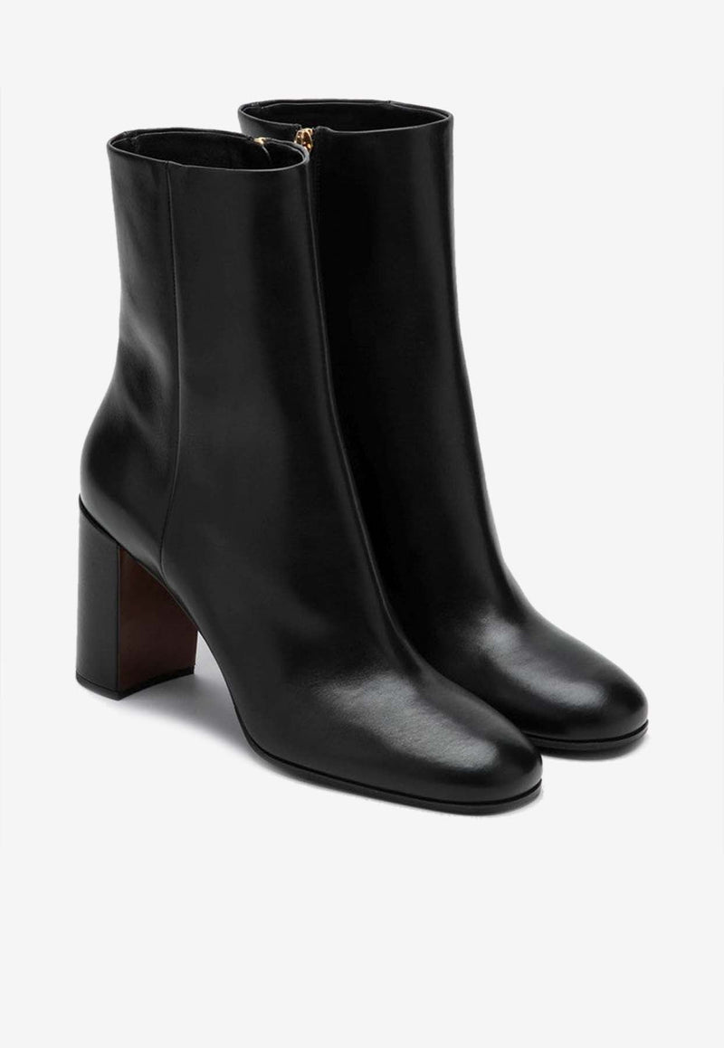 85 Leather Mid-Calf Boots