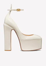 Tan-Go 155 Platform Pumps in Patent Leather