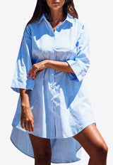 Citadelle Striped Button-Up Shirt Dress