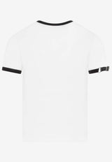 Buckled-Sleeved Short-Sleeved T-shirt