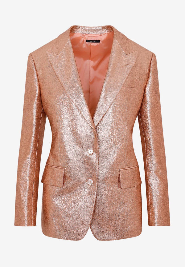 Tailored Metallic Blazer