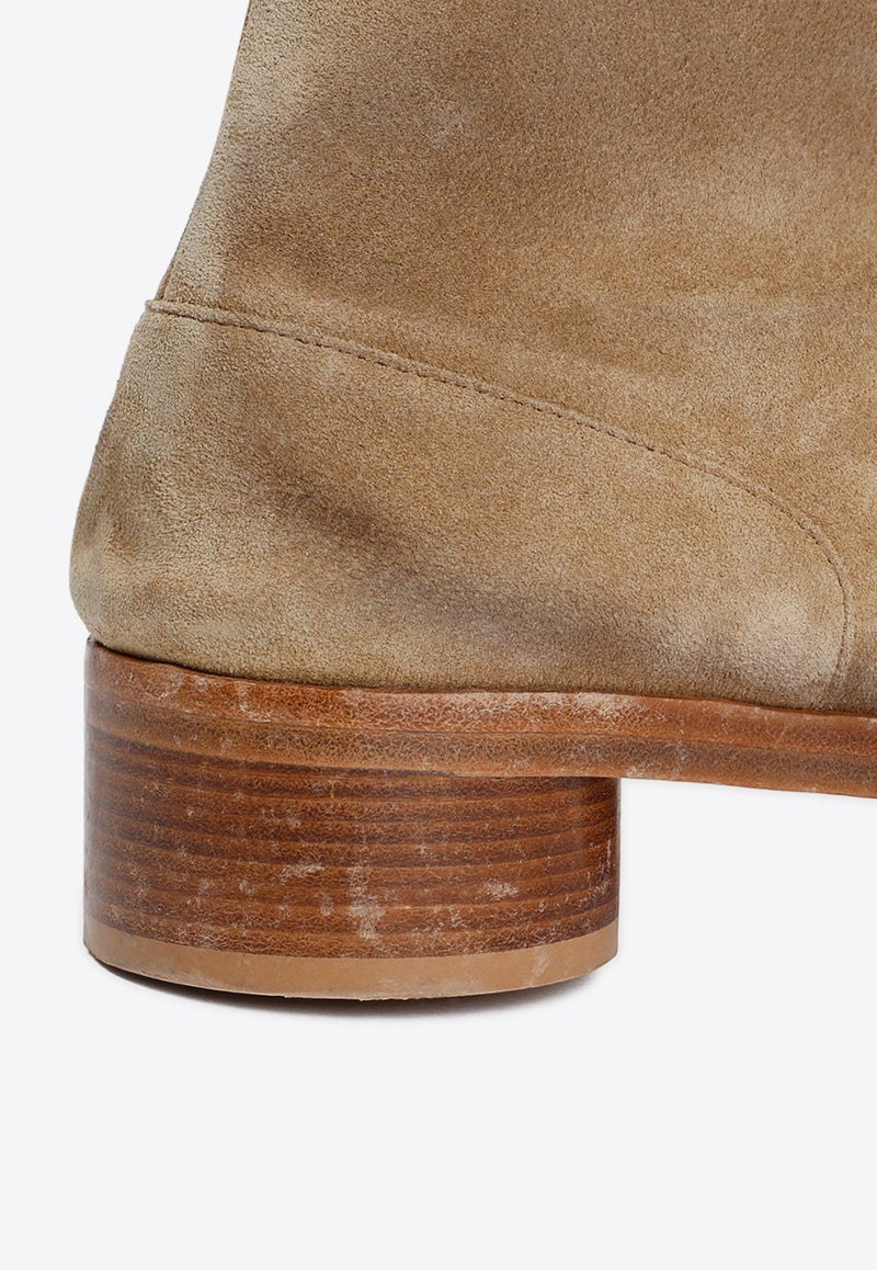 Tabi Suede Leather Ankle Boots