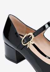 Mary Ribbon 40 Pumps in Patent Leather