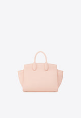 Small Studio Soft Top Handle Bag in Calfskin