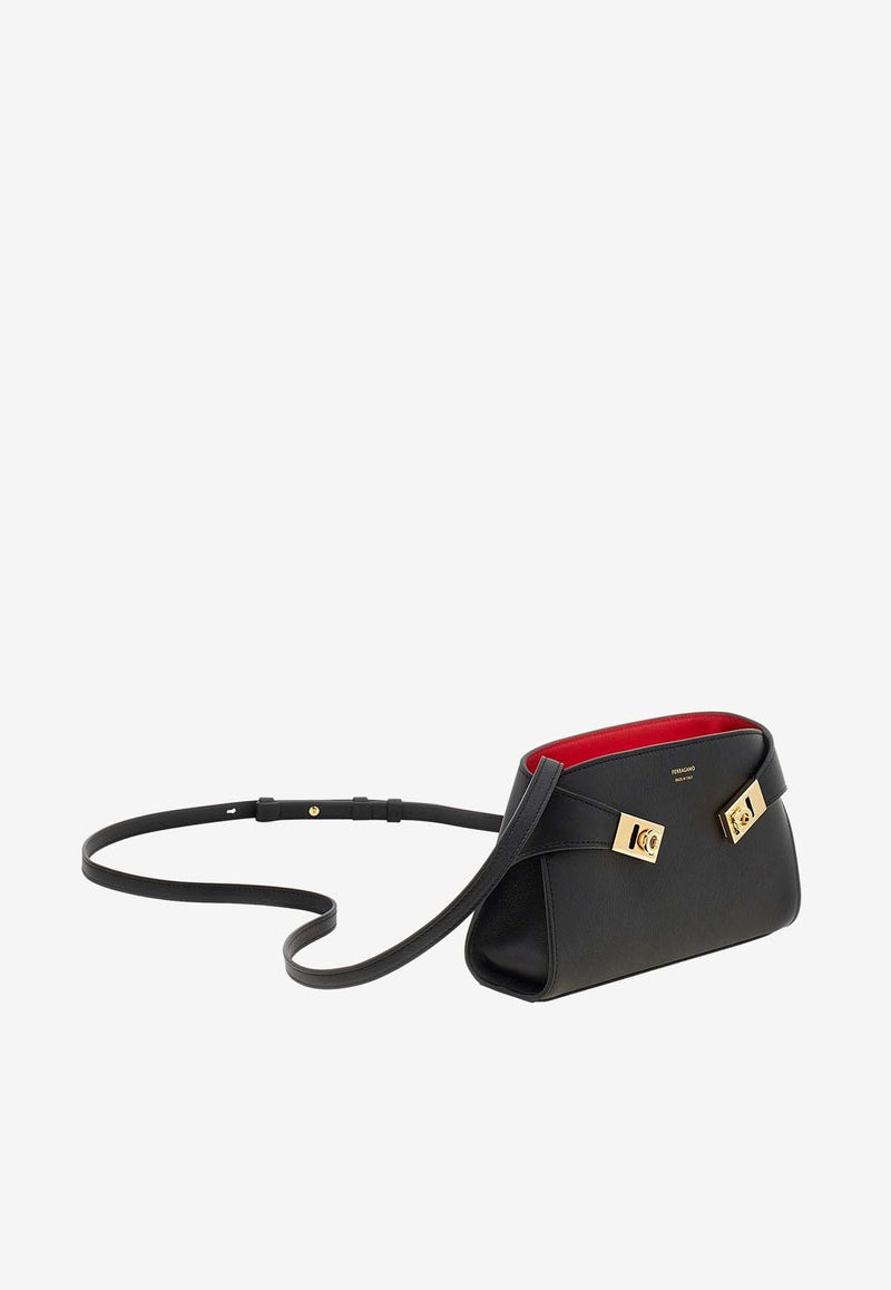 Hug Calf Leather Crossbody Bag