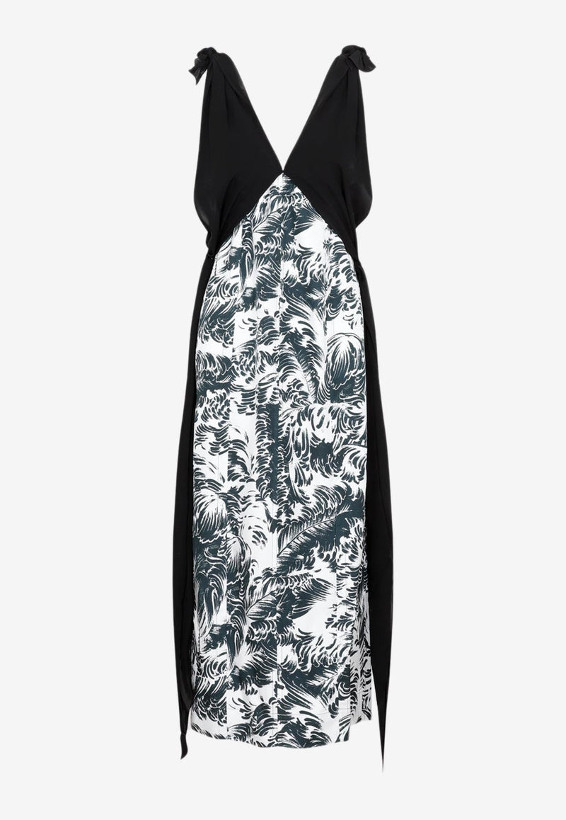 Printed Sleeveless Maxi Dress