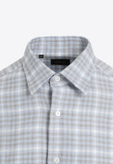 Checked Long-Sleeved Shirt