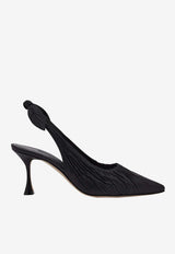 Pelagalo 70 Ruched Slingback Pumps