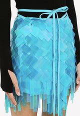 Geometric Sequins Mini Skirt