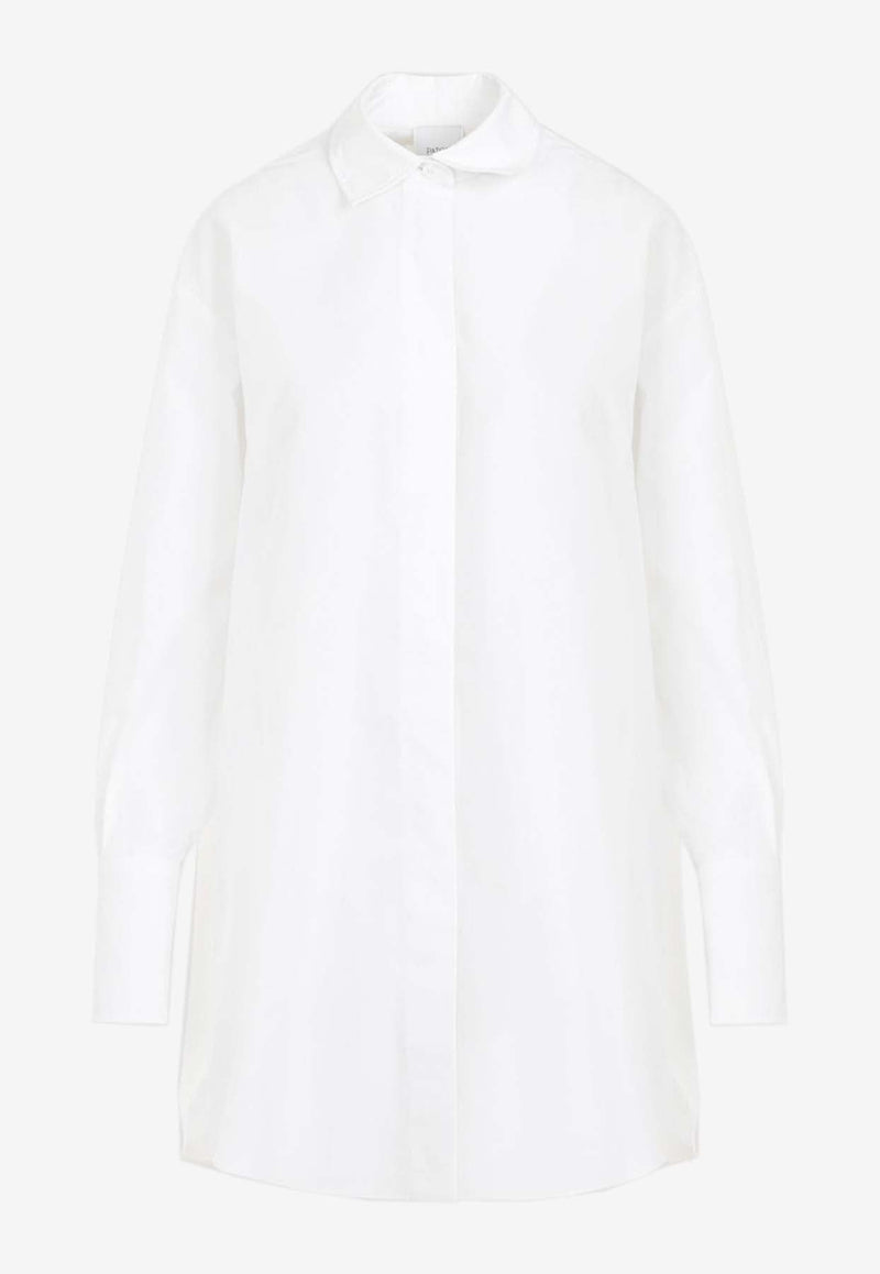 Logo-Embroidered Mini Shirt Dress