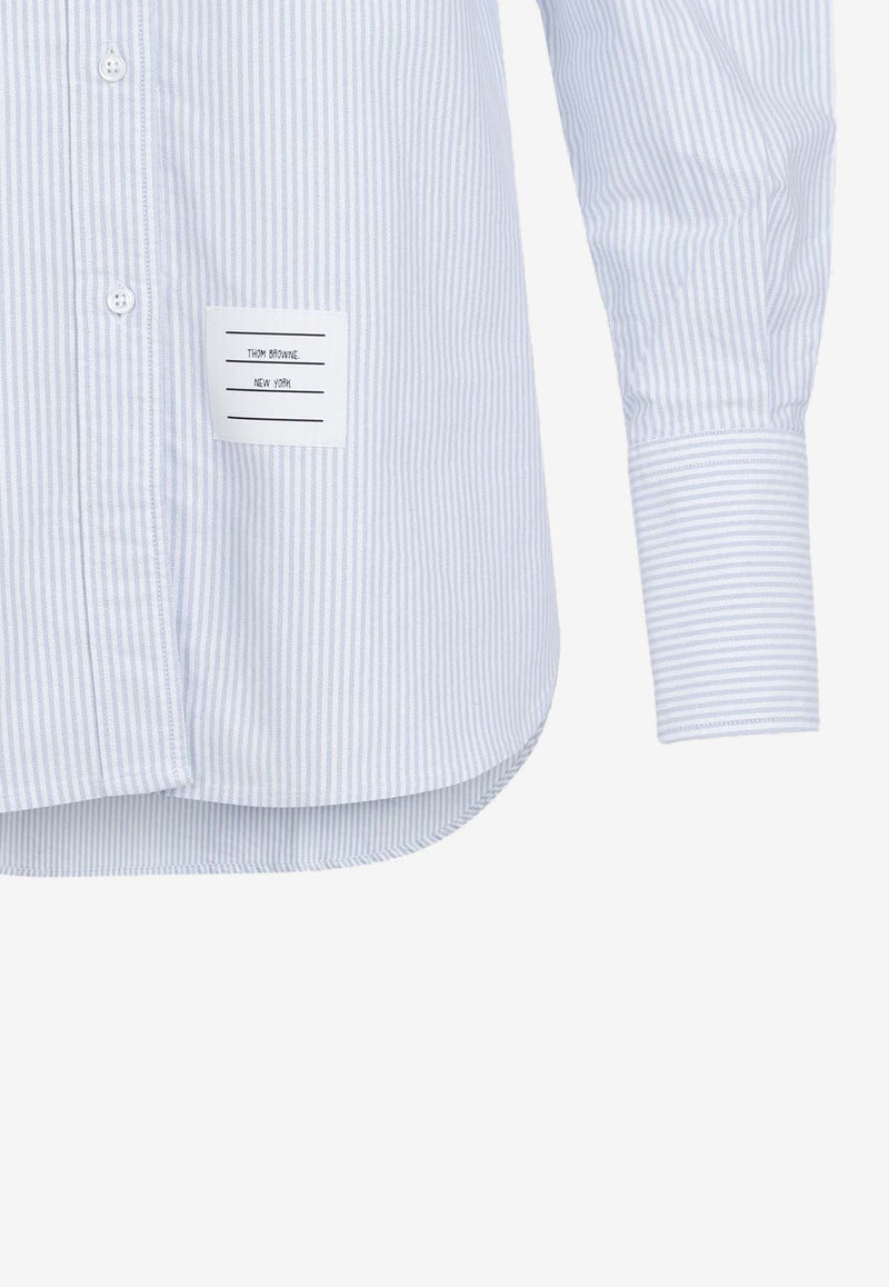 4-Bar Striped Long-Sleeved Shirt