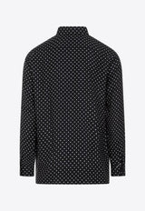 Polka-Dot Silk Shirt