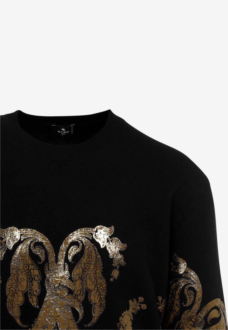 Paisley Wool Sweater