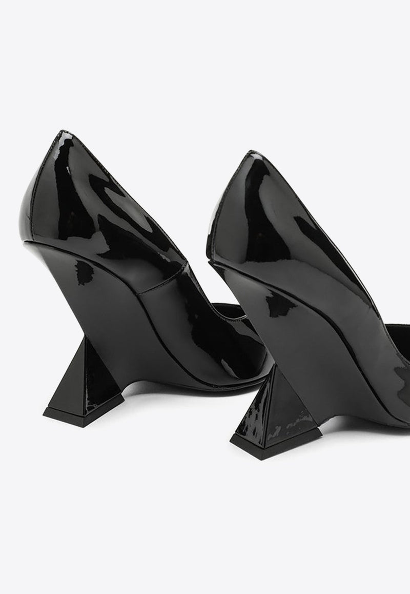 Cheope 105 Patent Leather Wedge Pumps