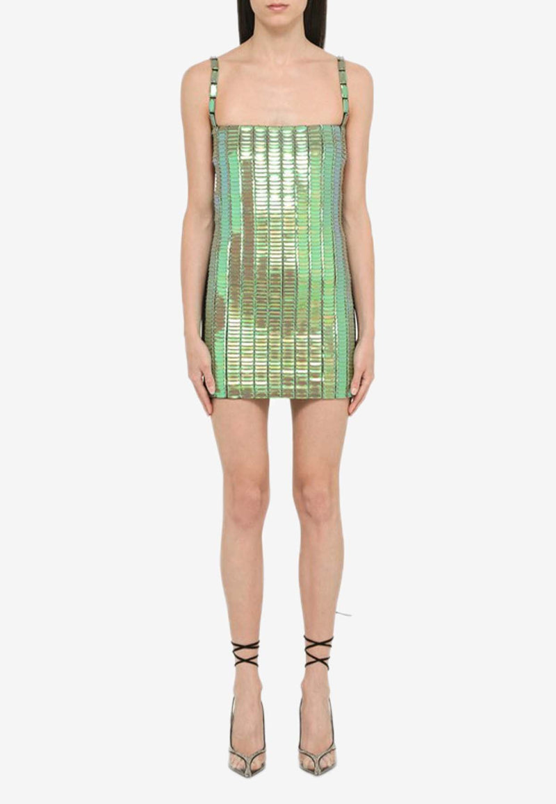 Rue Sequin-Embellishment Mini Dress