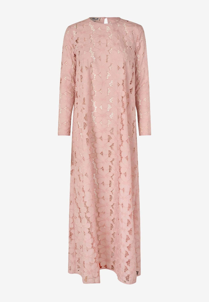 Adelie Sheer Lace Maxi Dress