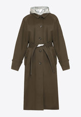 Laminated Panel Trench Coat