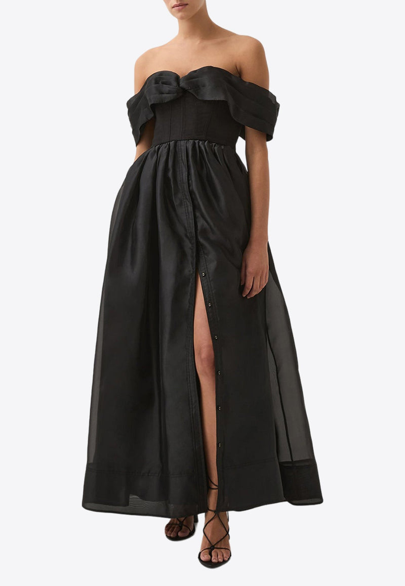 Cordelia Corset Off-Shoulder Maxi Dress