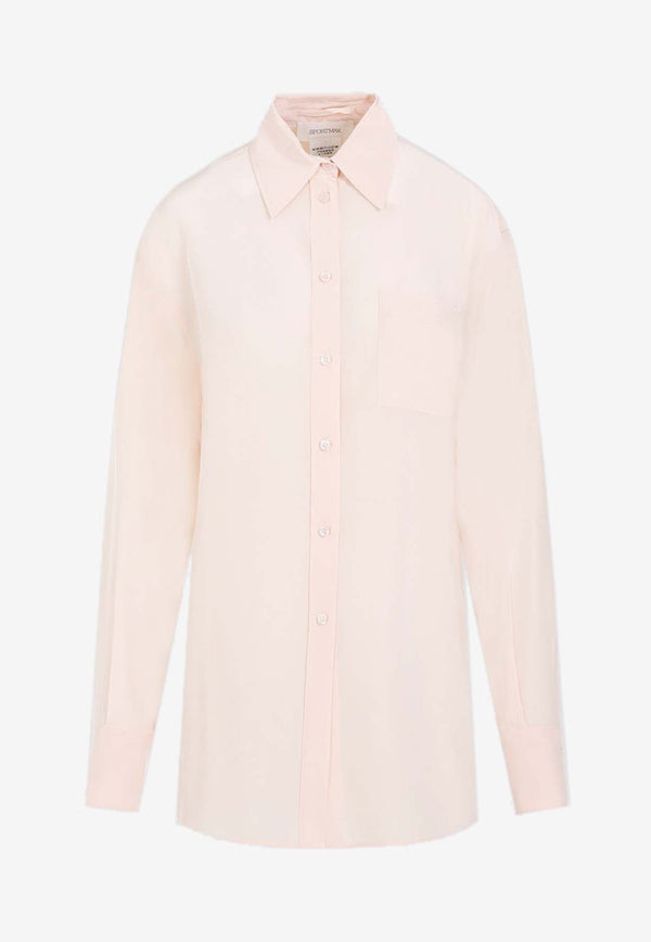 Long-Sleeved Silk Shirt