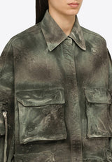 Fern Camouflage Oversized Field Jacket