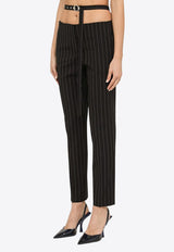 Pinstripe Tailored Pants