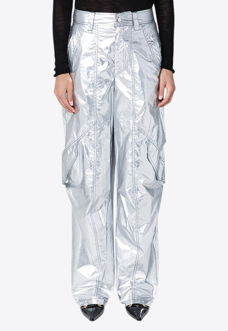 Divina Metallic Cargo Pants