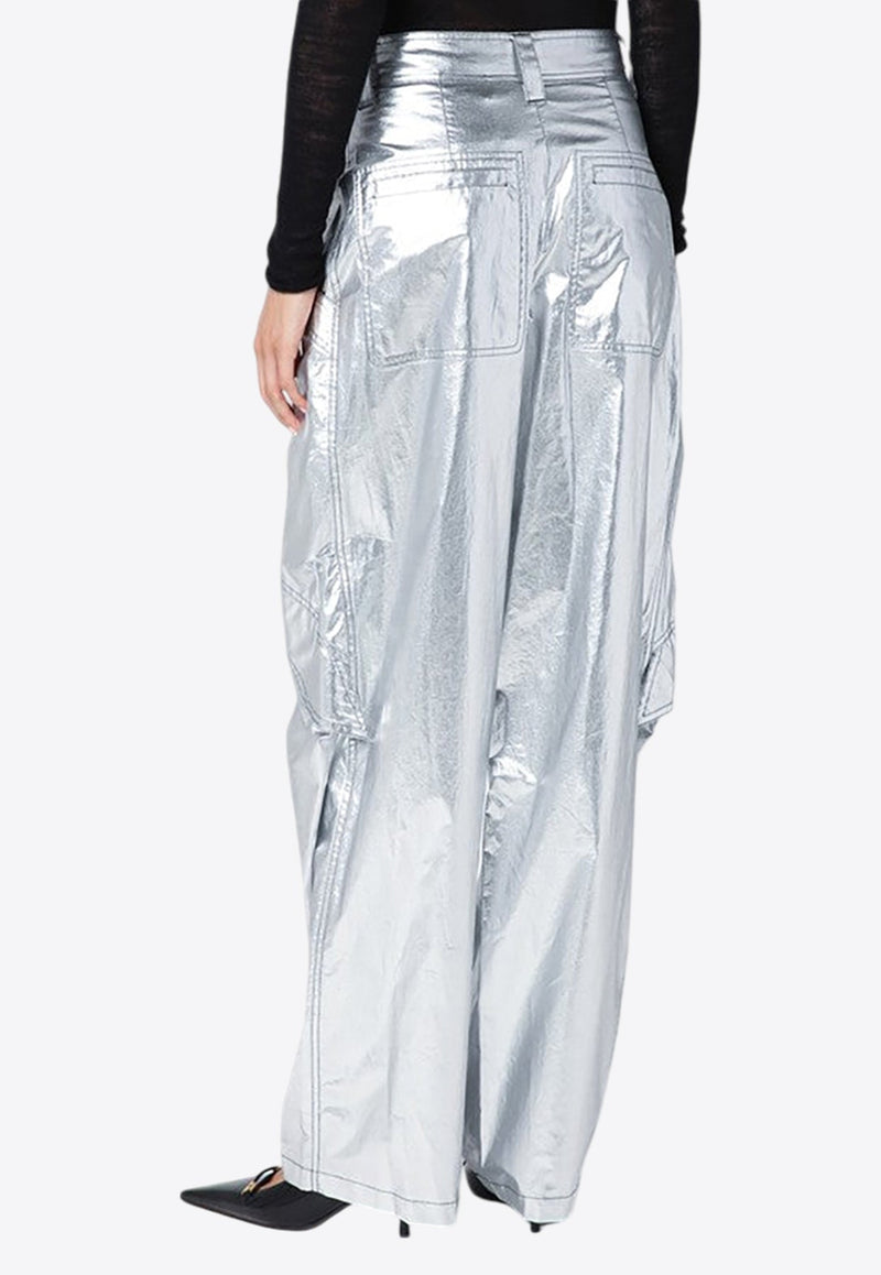 Divina Metallic Cargo Pants