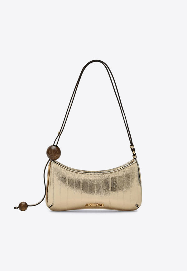 The Bisou Perle Mirrored Leather Shoulder Bag