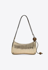 The Bisou Perle Mirrored Leather Shoulder Bag