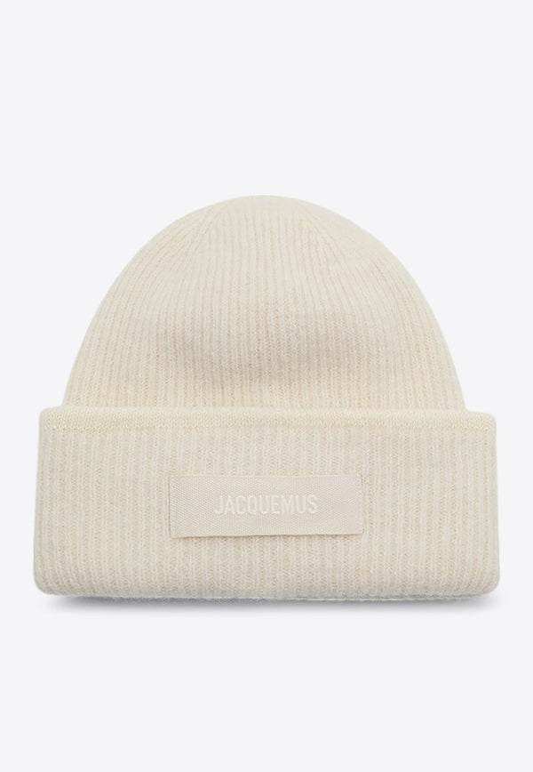 Knitted Beanie in Wool Blend