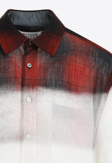 Faded-Effect Overshirt in Wool Blend