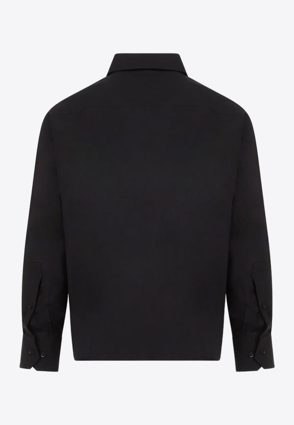 Logo-Embroidered Long-Sleeved Shirt