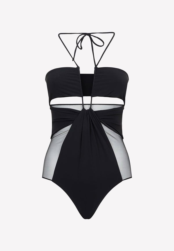 One Piece Swimsuit with Cut-Outs